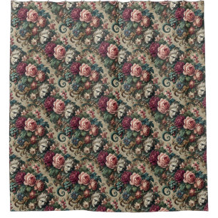 Monsters Amongst Men – Baroque Gothic Shower Curtain