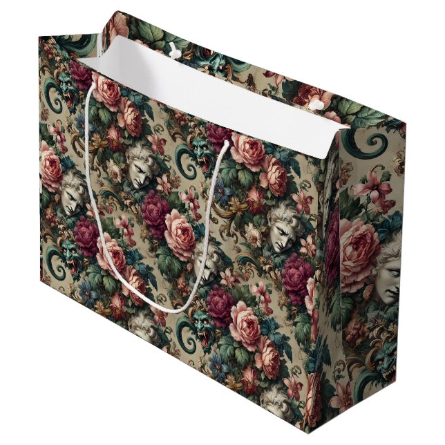Monsters Amongst Men – Gothic Baroque  Large Gift Bag (Front Angled)