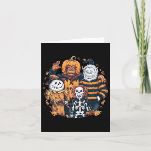 Monsters And Friends In Costumes Fall Season Hallo Card