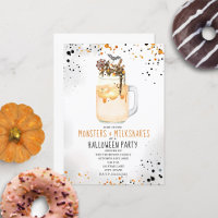 Monsters and Milkshakes Watercolor Halloween Party