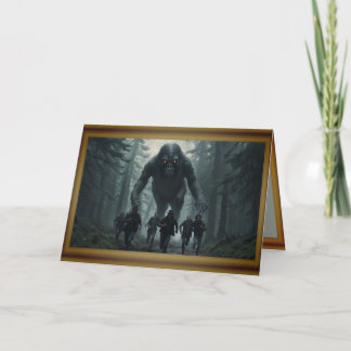 Monsters Are Real (The Expedition) Halloween Card