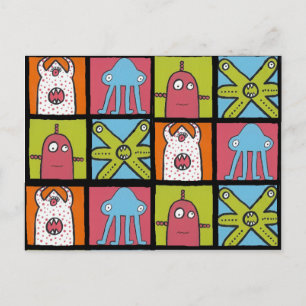 monsters b, monsters b, monsters b, monsters b postcard