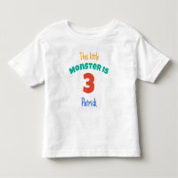Monsters Birthday This Little Monster Add Age