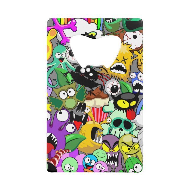 Monsters Cute Characters Halloween Pattern  (Front)