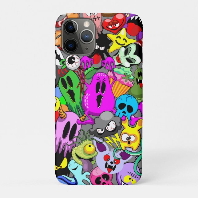 Monsters Cute Characters Halloween Pattern  Case-Mate iPhone Case (Back)