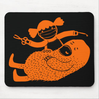 Monster's Dental Work Doodle Art Mousepad