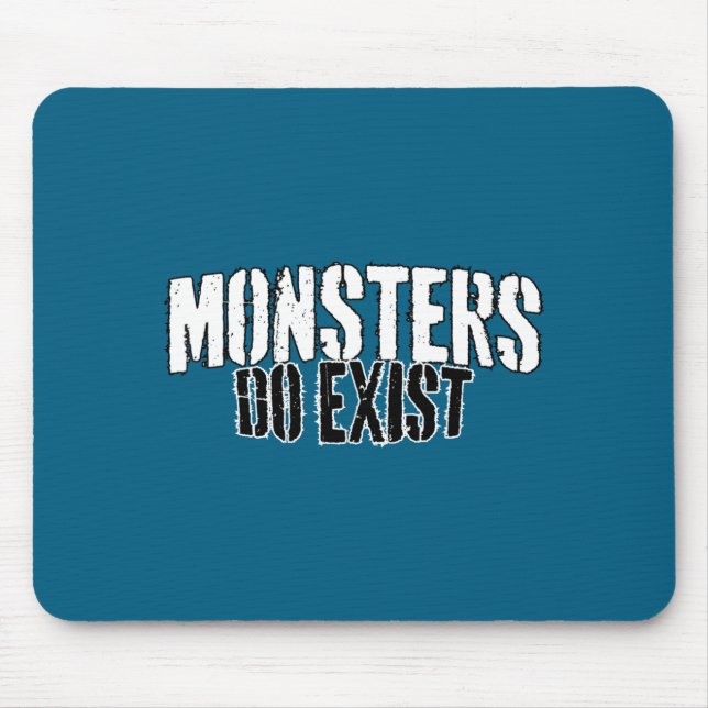 Monsters Exist Illustration Mouse Mat (Front)