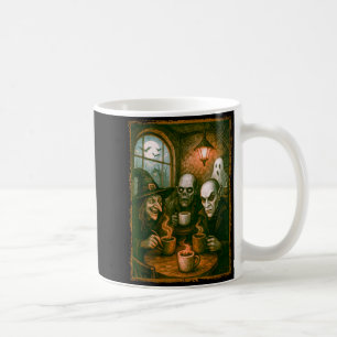 Monsters In Coffee Shop Coffee Lovers Barista Hall Coffee Mug