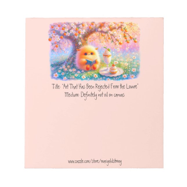 Monsters in the Orange Grove Notepad (Front)