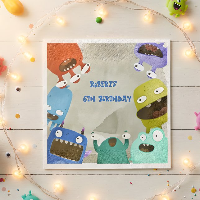 Monsters kids Birthday  Napkin (Creator Uploaded)