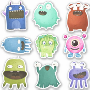 Monsters kids sticker pack