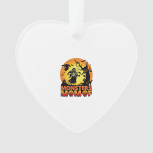 Monsters Mum Halloween Monster Ghost Skeleton Spoo Ornament