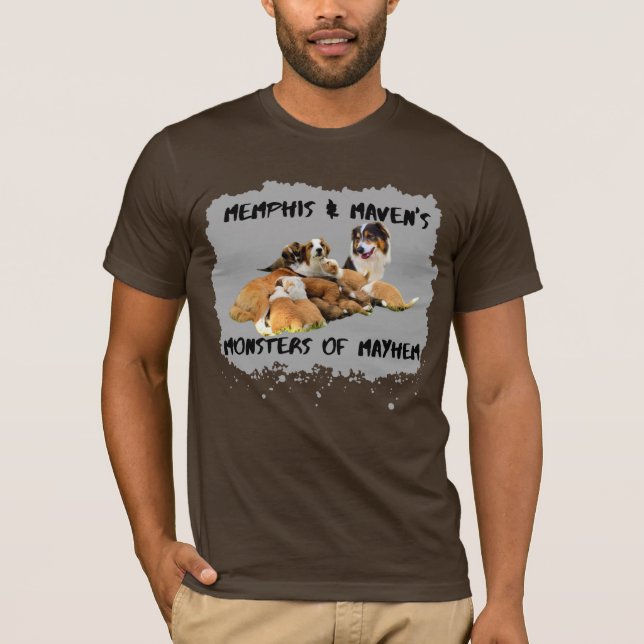 Monsters of mayhem grey T-Shirt (Front)