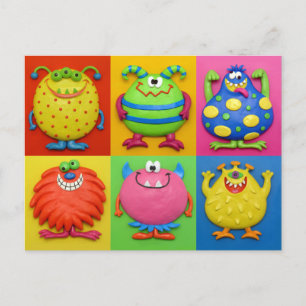 Monsters Postcard