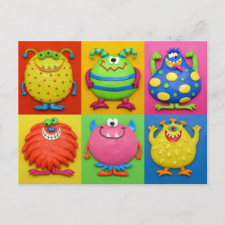 Monsters Postcard