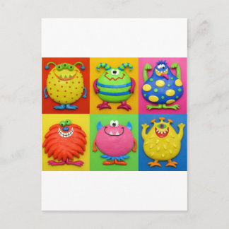 Monsters Postcard