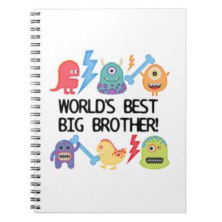 Monsters World Best Big Brother Notebook