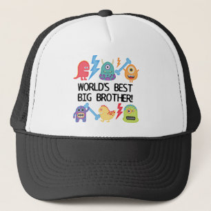 Monsters World Best Big Brother Trucker Hat