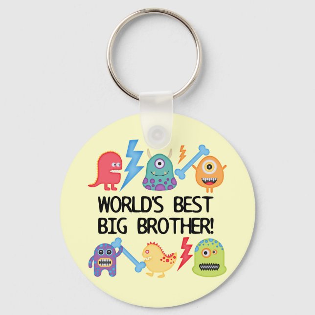 Monsters World's Best Big Brother Key Ring (Front)