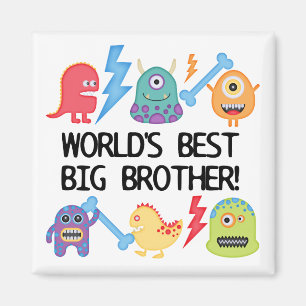 Monsters World's Best Big Brother Magnet