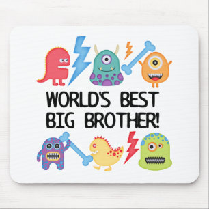 Monsters World's Best Big Brother Mouse Mat