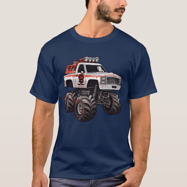 Monstertruck Vehicle Caruning Offroad funny T-Shirt (Front)