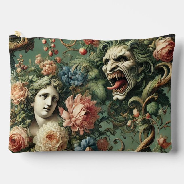 Monstres au Paradis – Gothic Victorian Portrait Accessory Pouch (Front)