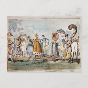 Monstrosities of 1818 postcard
