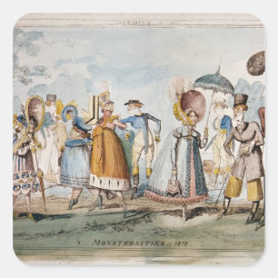 Monstrosities of 1818 square sticker