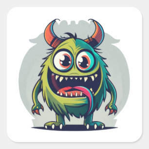 Monstrous Marvels Square Sticker