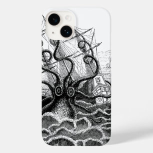 Monstrous Octopus Attacks a Ship Case-Mate iPhone 14 Case