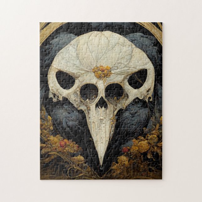 Monstrous Raven Horror Goth Gothic Jigsaw Puzzle (Vertical)