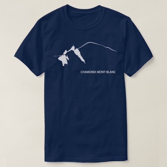 Mont Blanc and Aiguille du midi T-Shirt (Design Front)