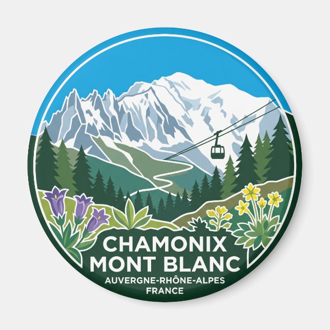 Mont Blanc France Magnet (Front)