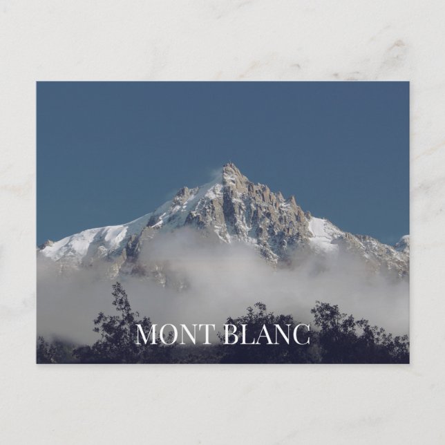 Mont Blanc France Postcard (Front)