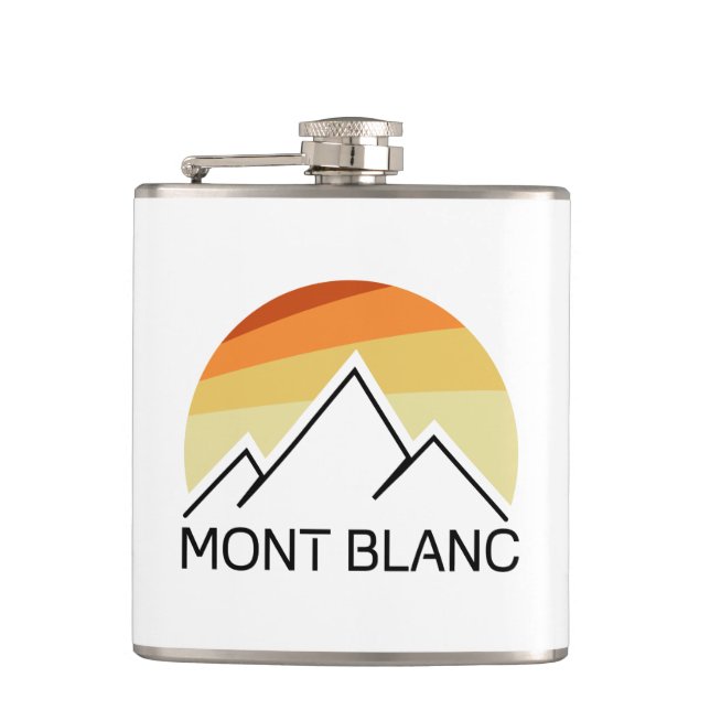Mont Blanc France Retro Hip Flask (Front)