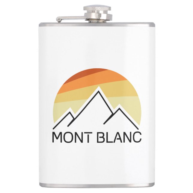 Mont Blanc France Retro Hip Flask (Front)