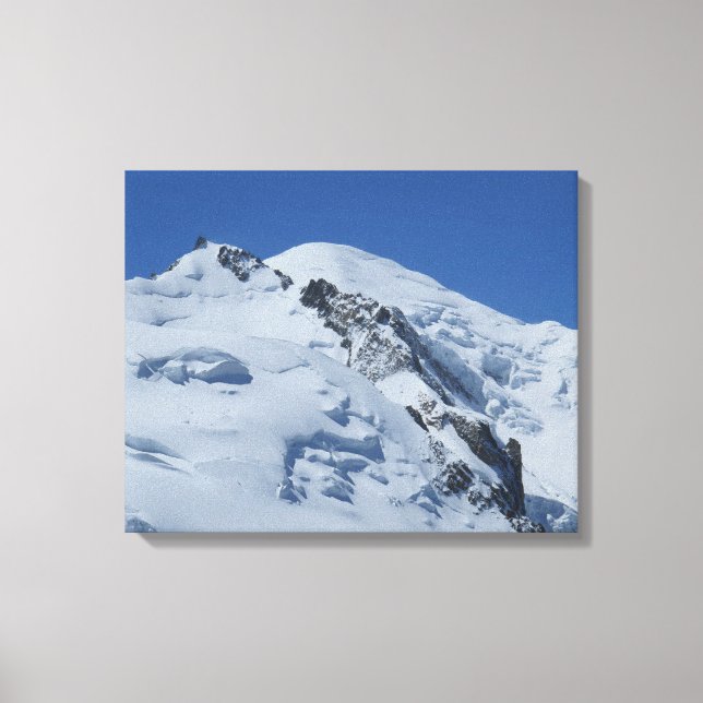 Mont Blanc, French Alps Canvas Print (Front)