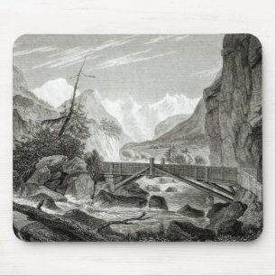 Mont Blanc from the Baths of St. Didier Mouse Mat