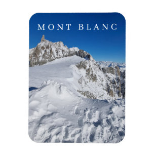Mont Blanc in winter view fridge magnet
