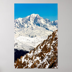 Mont Blanc Meribel French Alps France Poster