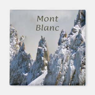 Mont Blanc Monte Bianco White Mountain Alps Europe Magnet