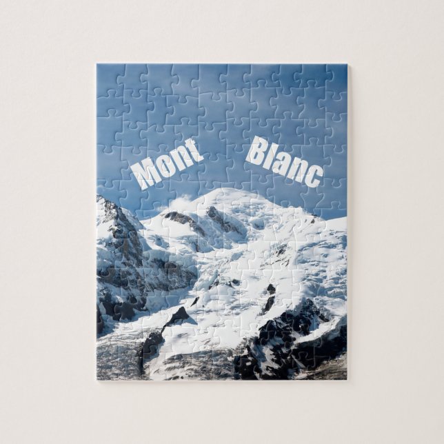 Mont Blanc Mountain - Magnificent! Jigsaw Puzzle (Vertical)