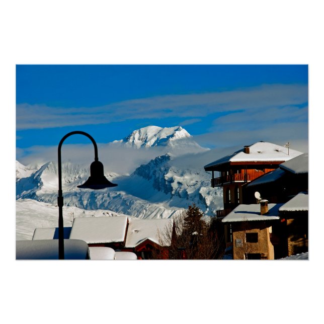 Mont Blanc Peisey Vallandry French Alps France Poster (Front)