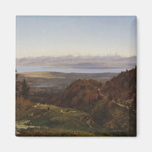 Mont-Blanc seen from Saint-Cergues, 1869 Magnet