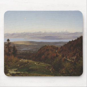 Mont-Blanc seen from Saint-Cergues, 1869 Mouse Mat