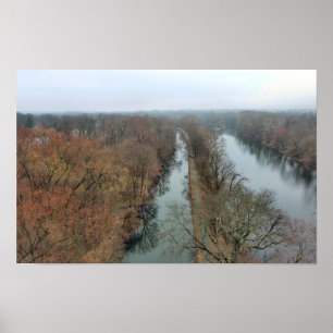 Mont Clare Schuylkill River PA Poster