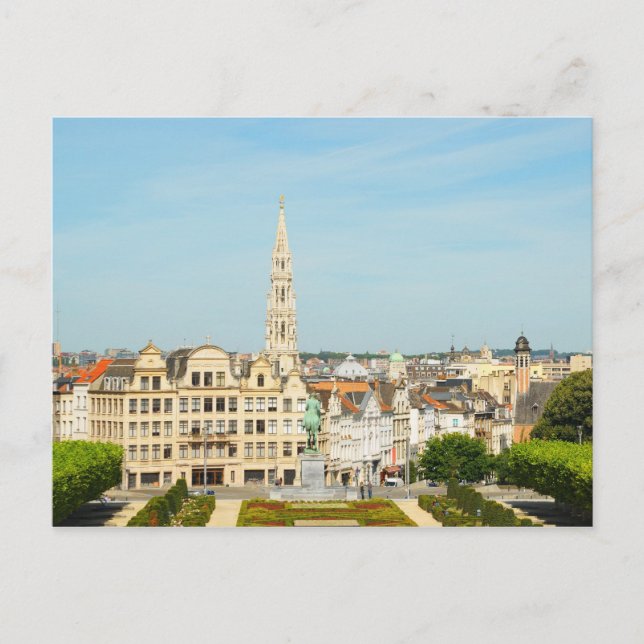 Mont des Arts in Brussels, Belgium Postcard (Front)
