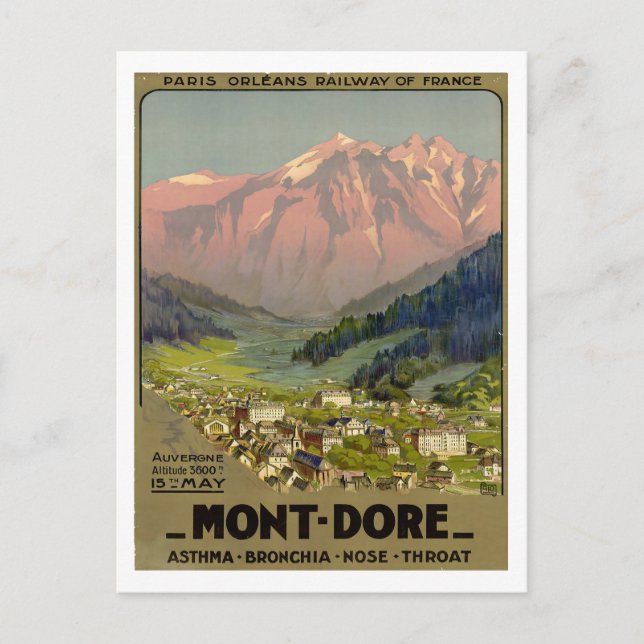 Mont Dore - France Postcard (Front)