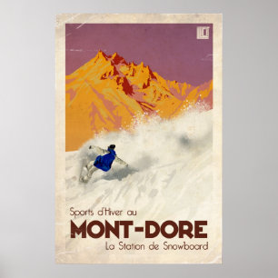 Mont Dore - Vintage Effect Poster